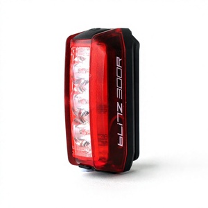 Feu arrière de vélo ABS haute luminosité 300 lumens, LED super lumineuse résistante à l'eau, 6 modes DRL, lampe de sécurité grand angle pour la conduite nocturne - Product Image 1
