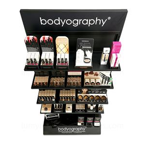 Support d'exposition au sol pour salon de beauté, étagère en métal personnalisée avec étagères pour l'exposition de produits cosmétiques, mobilier - Product Image 5