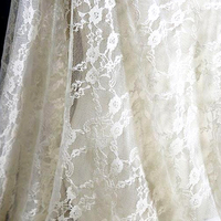 Tissu en maille de polyester à dentelle florale classique pivoine, directement de l'usine, pour robes féminines, lingerie, robes de mariée et décoration, vente en gros