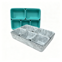Organizador de Escritorio Modular Moderno Rectangular de Fieltro - Bandeja Versátil para un Espacio de Trabajo Ordenado con Diseño Impermeable y Ecológico