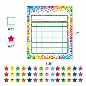 Gestión del Comportamiento en el Aula y en el Hogar para Estudiantes, 2400 Pegatinas de Estrellas, Material de Papel, 80 Paquetes, Tabla de Recompensas para Niños - Product Image 3