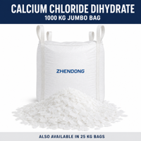 Chlorure de calcium dihydraté en flocons, haute solubilité, qualité industrielle, produit chimique