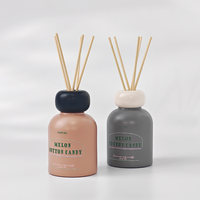 Parfum personnalisé de haute qualité désodorisant pour la maison arôme bouteille en verre de luxe diffuseur de roseau avec des bâtons