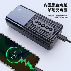 Pompe à air sans fil portable pour voiture 120W avec écran LCD et arrêt automatique, gonfleur de pneus pour voiture, moto, vélo et ballons - Product Image 5