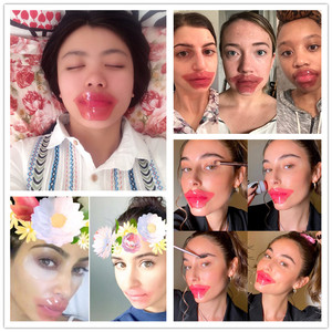 Miếng Dán Môi Màu Hồng Collagen Dâu Hữu Cơ Nhãn Hiệu Riêng Mặt Nạ Dưỡng Ẩm Mặt Nạ Son Lấp Lánh - Product Image 2