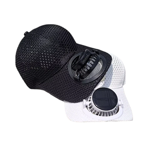 Nuovo Cappello con Ventilatore a Ricarica Solare, Visiera Estesa Estiva, Rete Traspirante, Protezione Solare, Visiera Regolabile in PVC per Coppie - Product Image 3