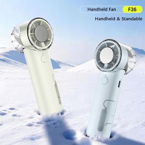 X418 New Rechargeable Ice Mini <b>Fan</b> Handheld Semiconductor Cooling <b>Fan</b> With <b>Clip</b> Buckle - Product Image 2