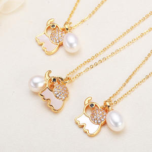 Collier en gros de Zhuji avec pendentif en perle d'eau douce, chaîne de clavicule en forme de poutre d'équilibre, tempérament féminin et girly, charme - Product Image 2