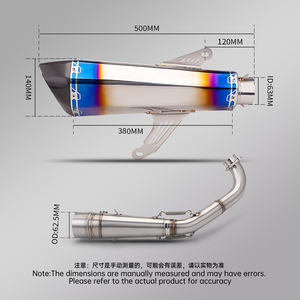Sistema de <span class=keywords><strong>Escape</strong></span> Completo de Acero Inoxidable <span class=keywords><strong>para</strong></span> Motocicleta XMAX300 <span class=keywords><strong>XMAX</strong></span> <span class=keywords><strong>300</strong></span> 2017-2024, Colector y Silenciador - Product Image 5