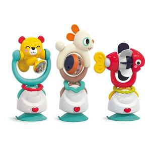 Jouet d'éveil multifonctionnel 2-en-1 : plateau à <span class=keywords><strong>ventouse</strong></span> et <span class=keywords><strong>hochet</strong></span> <span class=keywords><strong>de</strong></span> dentition en silicone souple pour nouveau-né - Product Image 6