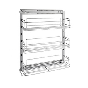 Panier de rangement pliable en métal à suspendre sur le côté du tiroir de cuisine - Product Image 1