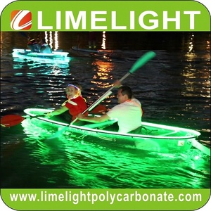 Kayak Doble Transparente con Luces LED para Paseos Nocturnos - Product Image 6