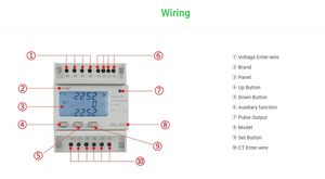 Compteur d'énergie triphasé sur rail DIN ADL400 avec surveillance Modbus RTU - Product Image 2