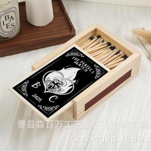 Caja de Almacenamiento de Cigarrillos de Madera, Color Natural, Forma de Barra, Organizador de Escritorio para Uso en Hoteles y Bares, con Impresión de Logotipo - Product Image 4