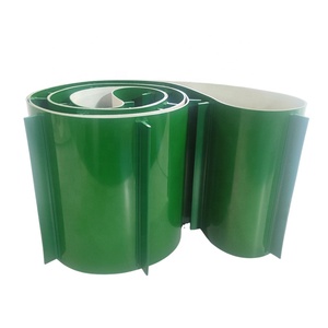 MIYUKI produsen sabuk pembawa PVC hijau harga sabuk konveyor datar PVC halus dengan profil cleat - Product Image 1