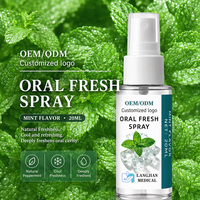 Spray buccal probiotique instantané sans alcool, saveur menthe, fraîcheur longue durée, marque privée OEM, pour la mauvaise haleine