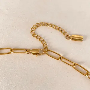 EManco Acier inoxydable plaqué <span class=keywords><strong>or</strong></span> 14 carats, connecteur classique à double anneau <span class=keywords><strong>de</strong></span> jonction réglable pour chaîne corde, pour la fabrication <span class=keywords><strong>de</strong></span> bijoux DIY - Product Image 4