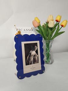 Màu sóng Acrylic khung ảnh, bảng hiển thị, trong suốt từ trang trí khung ảnh, <span class=keywords><strong>Polaroid</strong></span> bưu thiếp hiển thị khung - Product Image 4