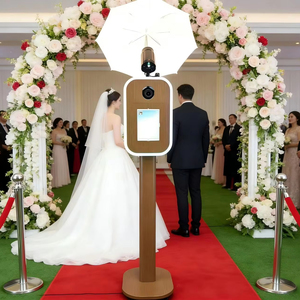 Soporte Portátil para Cámara DSLR con Aspecto de Madera, Vista Previa <span class=keywords><strong>en</strong></span> <span class=keywords><strong>Tiempo</strong></span> <span class=keywords><strong>Real</strong></span>, Cabina de Fotos para iPad y DSLR - Product Image 1