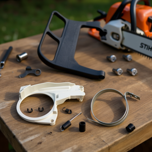 Kit de Reparación de Protector de Mano para Motosierra Stihl MS361: Cubierta de Banda de Freno, Resorte, Tornillo y Buje (Combo) - Product Image 2