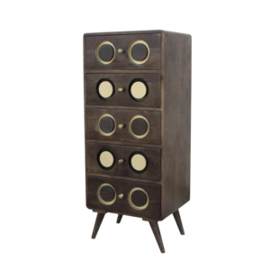 Wooden Drawer <b>Chest</b> Cabinet with Multiple Drawers for Bedroom <b>Storage</b> Heavy Duty Solid Wood Furniture with Premium Polish Finish - Product Image 3