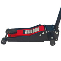 Cric de levage hydraulique robuste pour voiture, 3 tonnes, profil bas, double pompe