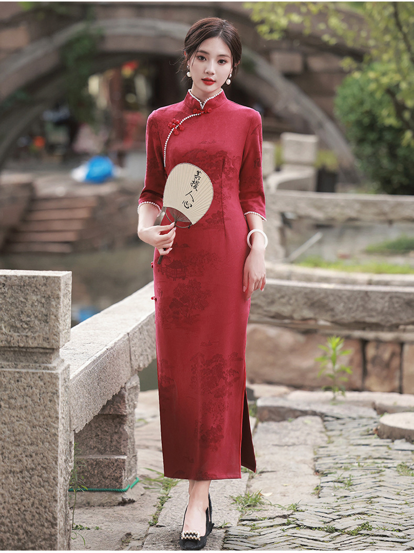 Plus Size Women's Red Green pink Dresses Cheongsam Women Lady Elegant Suede Carved and Printed Sleeves Girls Qipao Factory| Alibaba.com Plus Size Women's Red Green pink Dresses Cheongsam Women Lady Elegant Suede Carved and Printed Sleeves Girls Qipao Factory| Alibaba.com