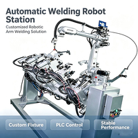 Bras robotisé de soudage automatique personnalisable, robot soudeur 6 axes, cellule de soudage complète pour soudage industriel intensif