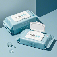 Sac d'emballage imprimé personnalisé pour nettoyer les mouchoirs humides du visage et des mains Serviette hygiénique flexible Lingettes humides en plastique pour bébé Pochette à joint arrière