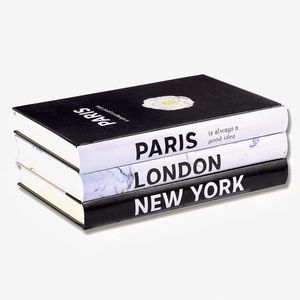 Libros Decorativos Personalizados de Tapa Dura, Libros Apilados para Decorar Mesas de Centro y Estantes - Product Image 1