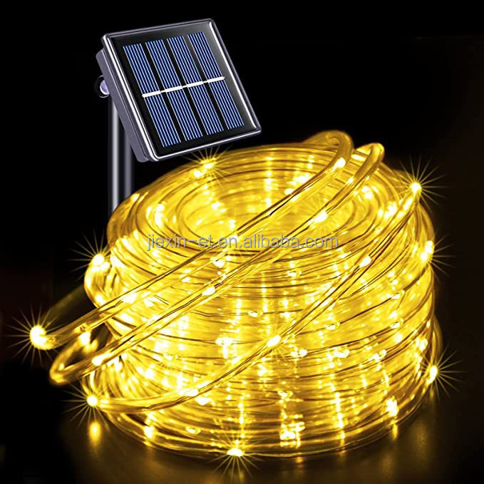 8 Modes Waterproof IP65 Solar Tube LED Christmas Decorative Rope String Lights · image 3