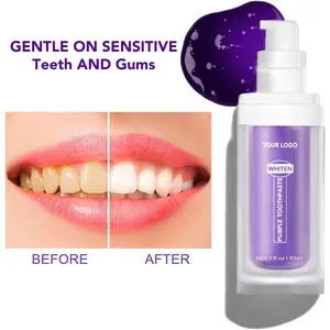 Custom Teeth Whitening Packaging Purple Teeth Whitening Anti-Allergic Teeth Whitening Tooth Paste