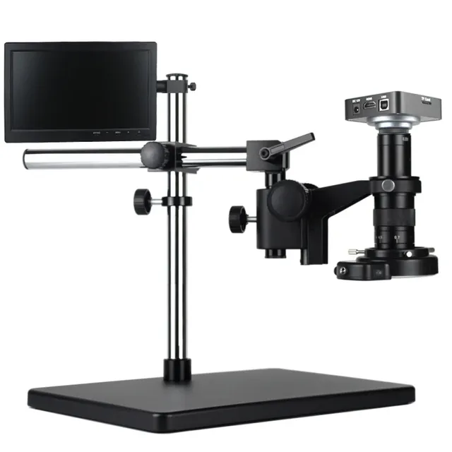 2K 48MP 1080P HD USB Microscope Camera 120X-300X C-Mount Lens Industrial Electronic Digital Microscopio For Repair Soldering....