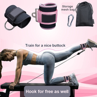 Logo personnalisé Fitness Cheville Boucle Bretelles Bracelet Gym Cheville Bretelles pour Câble Machines Cheville Bretelles Wraps