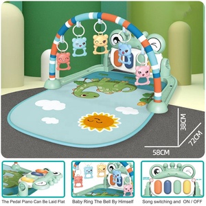 Couverture de jeu pour bébé Tapis de gym pour nouveau-né Pédale Piano Fitness Rack Playmat Musique légère Ramper Activité Tapis Jouet Cadeau pour bébé - Product Image 4