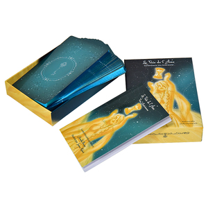 Cartes d'oracle rondes Starseed personnalisées avec boîte, impression de cartes de tarot, motifs Champignon, Rose, Pass Life, Anges et Ancêtres, 44 messages d'amour - Product Image 6