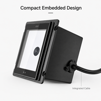 Lecteur QR et NFC intégré TOTINFO avec interface USB/RS232, garantie 1 an, noir, SDK, systèmes de contrôle d'accès intelligents E260N - En stock