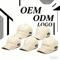 Casquette de baseball de luxe à 6 panneaux avec logo personnalisé, respirante, imperméable, perforée au laser, pour le sport et la course, 100% Dobby Dot sportif