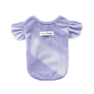 Pet <b>Clothes</b> Knitted Ruffle Sleeve Vest Solid Color <b>For</b> Small Medium Dogs <b>Cats</b> Cute Design - Product Image 5