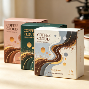 Caja de Regalo de Café Corrugada Kraft al por Mayor, Diseño Personalizado OEM ODM, Embalaje de Papel con Logotipo Personalizado para Granos de Café - Product Image 1