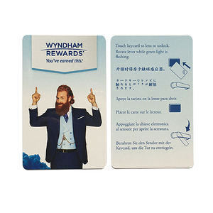 Tùy chỉnh mã hóa thông minh <span class=keywords><strong>NFC</strong></span> thẻ chìa khóa 13.56MHz kiểm soát truy cập PVC RFID khách sạn thẻ chìa khóa - Product Image 1