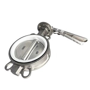 Nhà Máy Bán Hàng Trực Tiếp Thép Không Gỉ Van Bướm Xử Lý Kẹp Van Bướm - Product Image 3