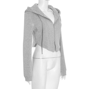 Viviblook Q25TP312 automne hiver femmes Streetwear à manches longues polaire pull zippé sweat à capuche veste décontractée pour les femmes - Product Image 3