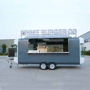 Camions de nourriture mobiles CAMP Chariot à hamburger Remorque de camion de nourriture avec cuisine complète à vendre - Product Image 2
