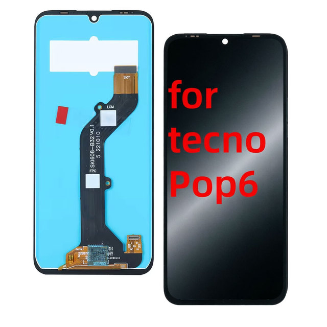 Wholesale Mobile Phone LCD Touch Screen for Tecno Pop 6 Display Digitizer Replacement Phone Screen Parts