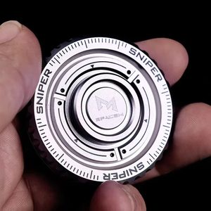 Spinner de doigt en métal EDC, jouet de décompression à cliquet pour soulager le stress, rotateur manuel pour l'autisme - Product Image 1