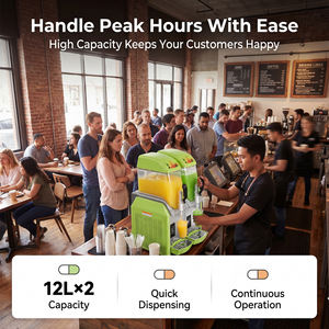 Machine à slush électrique commerciale, machine à slush pour boissons glacées, <span class=keywords><strong>distributeur</strong></span> <span class=keywords><strong>de</strong></span> boissons, 12L 24L 36L 48L - Product Image 6