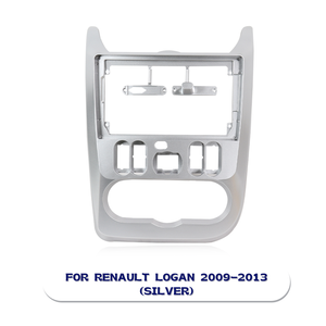 Cornice Autoradio per <span class=keywords><strong>Renault</strong></span> Logan Sandero <span class=keywords><strong>DACIA</strong></span> Logan <span class=keywords><strong>Duster</strong></span> 2009-2013, Kit Adattatore per Pannello Cruscotto e Montaggio - Product Image 2