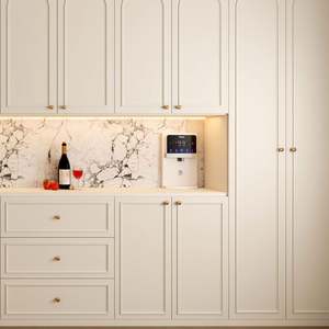 Luxury <b>Wooden</b> Bedroom Furniture Durable Closet Armoire Mirror <b>Wardrobe</b> with Walk-in Shelves and Chest Drawers Clothes Organizer - Product Image 2