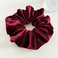 Vente en gros d'élastiques à cheveux surdimensionnés, personnalisés, faits main, en peluche moelleuse de qualité supérieure, style vintage boutique, sans pression pour la queue de cheval